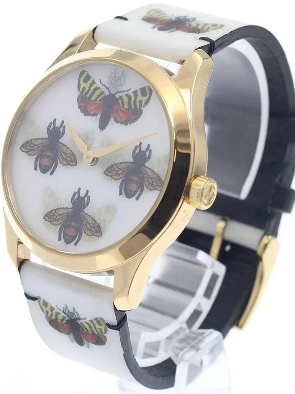 GUCCI G timeless 126.4/YA1264109 hologram white Dial Quartz Boy's Watch